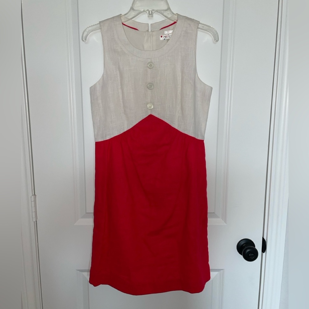 Tommy Hilfiger- to Tommy from Zooey Collection Emily Linen Dress Size 4